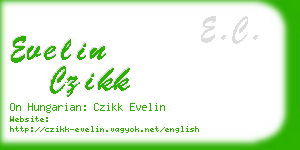 evelin czikk business card